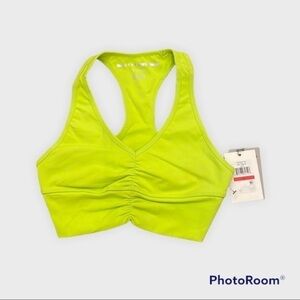 DKNY sport ruched racerback low impact sports bra- 168